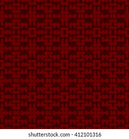 Red abstract background, striped textured geometric seamless pattern