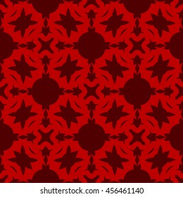 Red abstract background, striped textured geometric seamless pattern