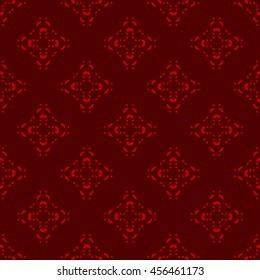 Red abstract background, striped textured geometric seamless pattern