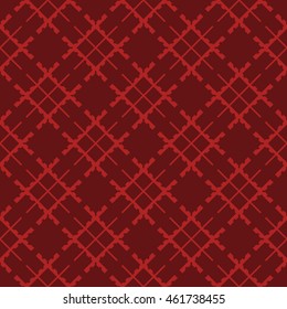 Red abstract background, striped textured geometric seamless pattern
