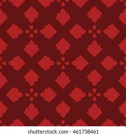 Red abstract background, striped textured geometric seamless pattern