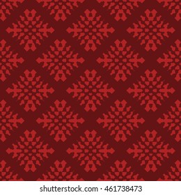Red abstract background, striped textured geometric seamless pattern