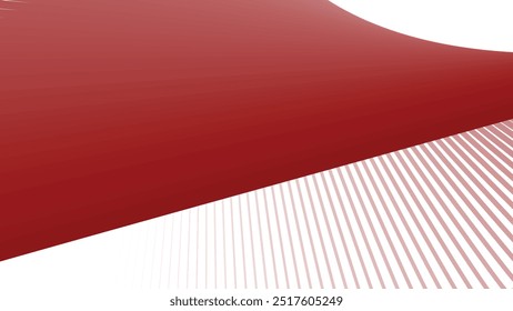 Red abstract background with stripes line for backdrop or presentation