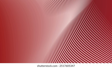 Red abstract background with stripes line for backdrop or presentation