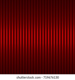 Red abstract background with strips. The idea for the business card