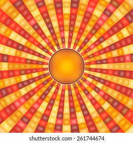 Red abstract background, vector 