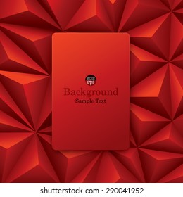 Red abstract background vector. Can be used in cover design, book design, website background, CD cover or advertising.