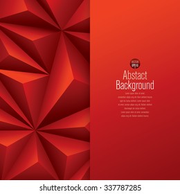 Red abstract background vector. Can be used in cover design, book design, website background, CD cover or advertising.