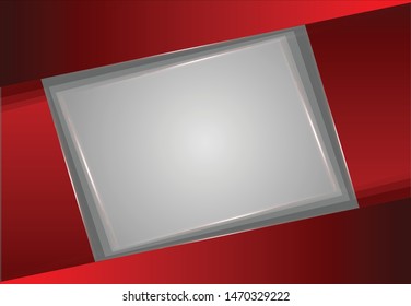 Red abstract background vector with geometric design. Vector illustration for business presentation