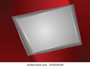 Red abstract background vector with geometric design. Vector illustration for business presentation