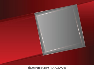 Red abstract background vector with geometric design. Vector illustration for business presentation