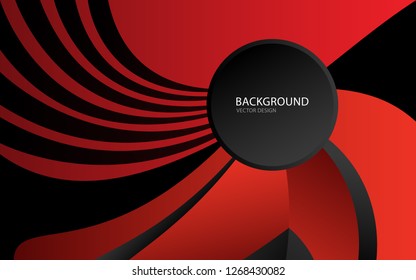 Red abstract background vector illustration. wall. web banner. cover. card. texture. wallpaper. flyer. brochure. annual report. curve vector concept template