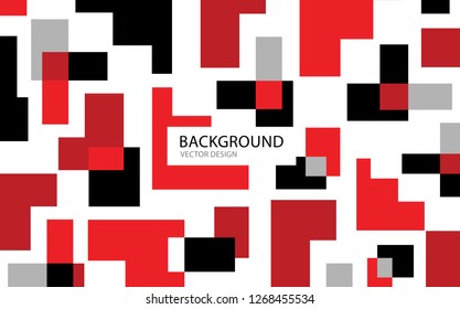 Red abstract background vector illustration. wall. web banner. cover. card. texture. wallpaper. flyer. brochure. annual report. square vector concept template
