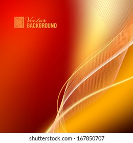 Red abstract background. Vector illustration.
