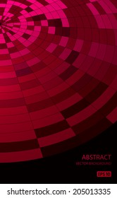 Red abstract background. Vector illustration