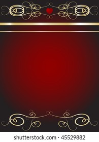 Red abstract background - vector illustration