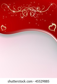 Red abstract background - vector illustration