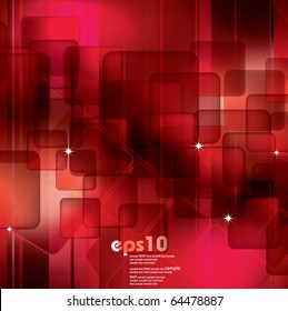 Red abstract background - vector illustration