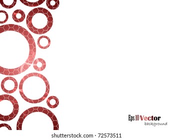 Red abstract background. Vector illustration