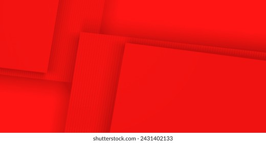 Red abstract background. Vector multilayer business background. Bright banner. With space for text