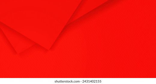 Red abstract background. Vector multilayer business background. Bright banner. With space for text