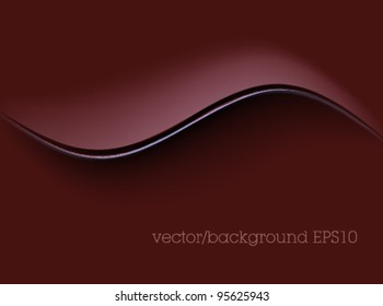 red abstract background / vector / wave