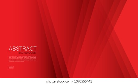 Red abstract background, wave, Geometric vector, graphic, Minimal Texture, cover design, flyer template, banner, web page, book cover, advertisement, printing template, decoration wallpaper.