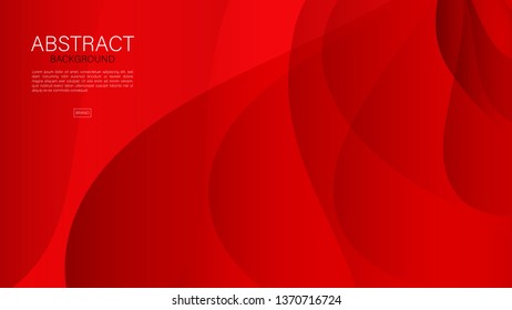 Red abstract background, wave, Geometric vector, graphic, Minimal Texture, cover design, flyer template, banner, web page, book cover, advertisement, printing template, decoration wallpaper.