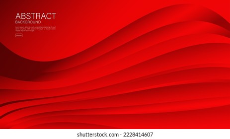 Red abstract background, wave vector, Geometric vector, Minimal Texture, web background, red cover background design, flyer template, banner, book cover, wall decoration wallpaper. vector