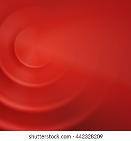 Red abstract background with waves and illusion of light and shadow; vector illustration