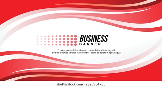 Concepto de diseño ondulado de fondo abstracto rojo