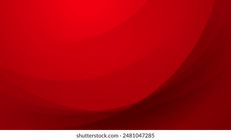 red abstract background with wavy layer and lines
