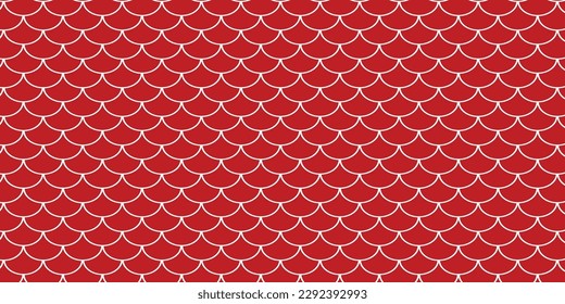 Red abstract background and white figure