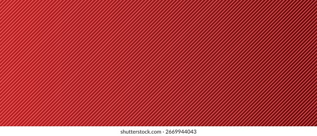 Red abstract background for wide banner with modern pattern material texture.Vector ilustration