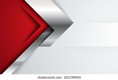 Red abstract backgrund, modern corporate concept with silver effect.