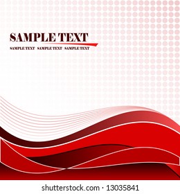red abstract banner