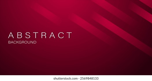 Red abstract banner background with line elements design perfect for banner. Vector illustration.