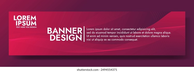 A red abstract banner with a wave pattern. It is ideal for creating eye catching headers, promotional banners, and graphic elements with a modern and dynamic look.