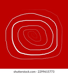 red abstract beackground with white circle swirl