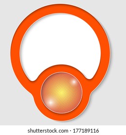 red abstract box for text with grid