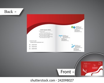 Red Abstract Brochure