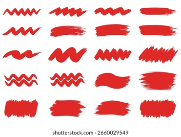 Red Abstract Brush Stroke Texture Grid EPS 10