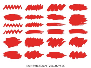 Rejilla de textura de pincelada Abstractas roja EPS 10