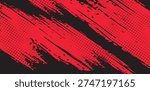 Red Abstract Brush Texture Background for Sport Poster Banner Design