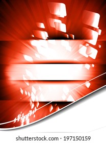 red abstract business