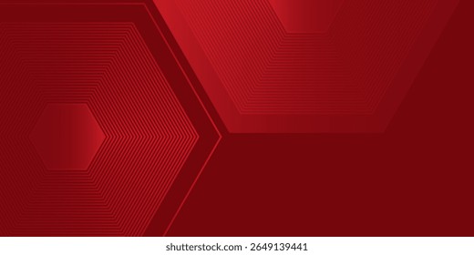 Red abstract circle background with dynamic shapes abstract simple art modern