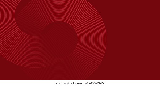Red abstract circle background with dynamic shapes composition background. vector eps 10