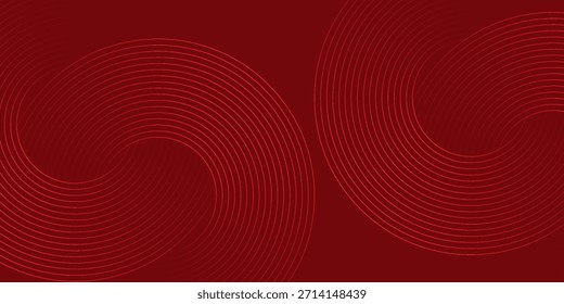 Fondo abstracto rojo del círculo con la ilustración moderna del diseño abstracto de la composición dinámica de las Formas