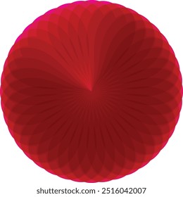 Vermelho abstrato circular sobre um fundo branco