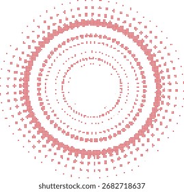 Fondo geométrico inconsútil circular abstracto rojo del patrón para la materia textil, Fondo de pantalla, tela, envoltura, marca, arte digital, cartel, Sitio web, arte, diseño de la impresión